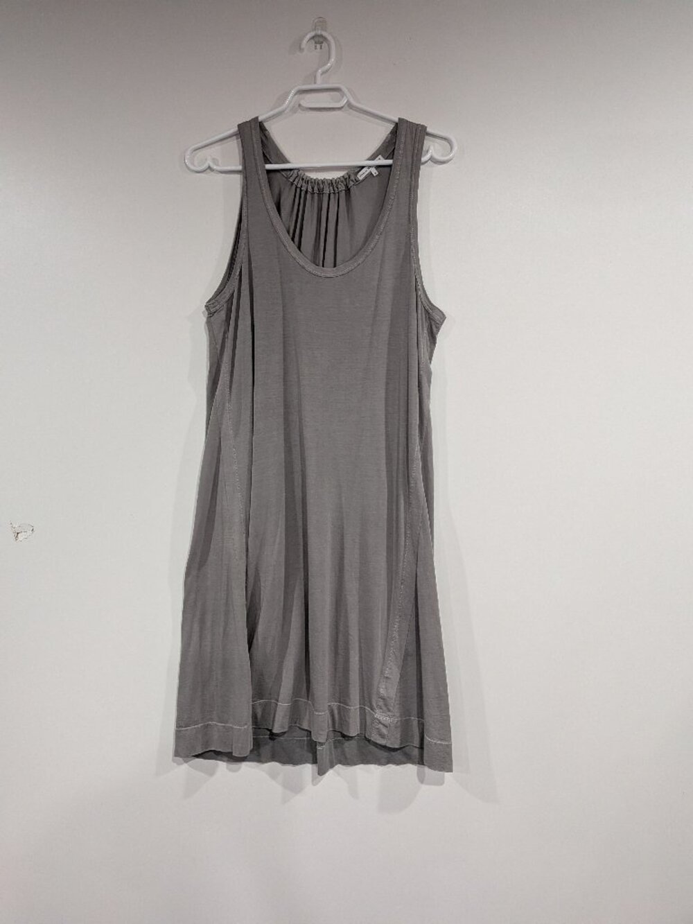 James Perse Lightweight Tank Dress Light Grey Size 3 Size Large